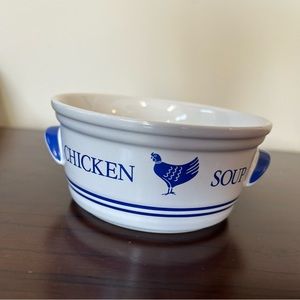 Vintage Chicken soup bowl